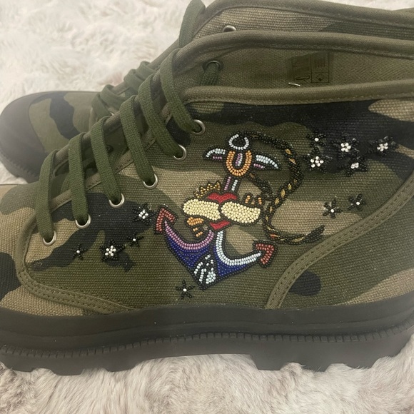 Valentino Garavani Military Green Men's Boots Sz 45/12 - Picture 4 of 11